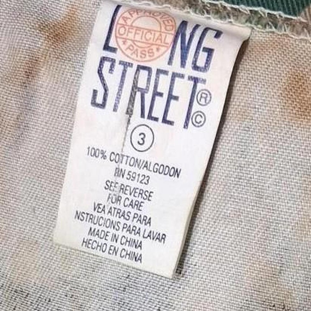 Boys Vintage short overall Green & Brown Camouflage Dungaree - Picture 5 of 5